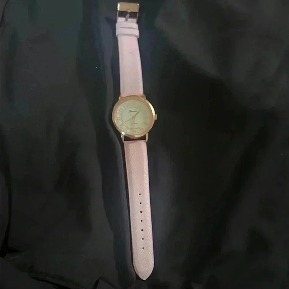Geneva Platimum Rose Gold Watch with Pink Strap - Picture 1 of 3